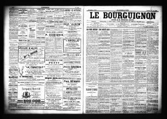 3 vues  - Le Bourguignon : journal de la démocratie radicale, n° 88, vendredi 13 avril 1900 (ouvre la visionneuse)