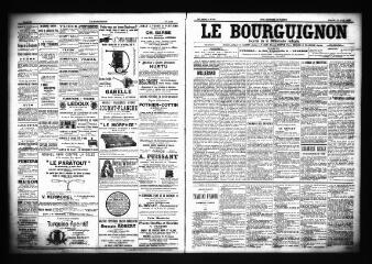 3 vues  - Le Bourguignon : journal de la démocratie radicale, n° 89, samedi 14 avril 1900 (ouvre la visionneuse)