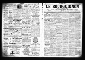 3 vues  - Le Bourguignon : journal de la démocratie radicale, n° 93, vendredi 20 avril 1900 (ouvre la visionneuse)