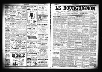 3 vues  - Le Bourguignon : journal de la démocratie radicale, n° 94, samedi 21 avril 1900 (ouvre la visionneuse)