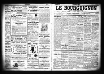 3 vues  - Le Bourguignon : journal de la démocratie radicale, n° 95, dimanche 22 avril 1900 (ouvre la visionneuse)