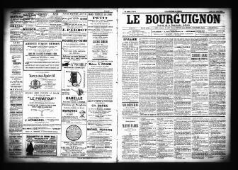 3 vues  - Le Bourguignon : journal de la démocratie radicale, n° 98, jeudi 26 avril 1900 (ouvre la visionneuse)