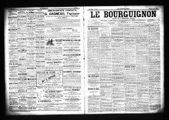 3 vues  - Le Bourguignon : journal de la démocratie radicale, n° 102, mardi 1er mai 1900 (ouvre la visionneuse)