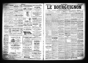 3 vues  - Le Bourguignon : journal de la démocratie radicale, n° 106, samedi 5 mai 1900 (ouvre la visionneuse)