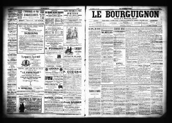3 vues  - Le Bourguignon : journal de la démocratie radicale, n° 107, dimanche 6 mai 1900 (ouvre la visionneuse)