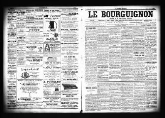 3 vues  - Le Bourguignon : journal de la démocratie radicale, n° 110, jeudi 10 mai 1900 (ouvre la visionneuse)
