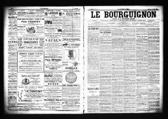 3 vues  - Le Bourguignon : journal de la démocratie radicale, n° 115, mercredi 16 mai 1900 (ouvre la visionneuse)