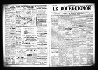 3 vues  - Le Bourguignon : journal de la démocratie radicale, n° 117, vendredi 18 mai 1900 (ouvre la visionneuse)
