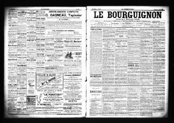 3 vues  - Le Bourguignon : journal de la démocratie radicale, n° 120, mardi 22 mai 1900 (ouvre la visionneuse)