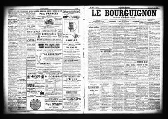 3 vues  - Le Bourguignon : journal de la démocratie radicale, n° 121, mercredi 23 mai 1900 (ouvre la visionneuse)