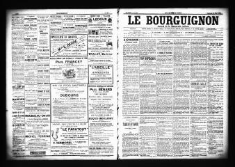 3 vues  - Le Bourguignon : journal de la démocratie radicale, n° 123, vendredi 25 mai 1900 (ouvre la visionneuse)