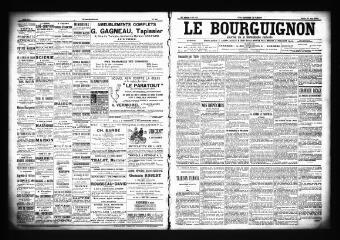 3 vues  - Le Bourguignon : journal de la démocratie radicale, n° 126, mardi 29 mai 1900 (ouvre la visionneuse)