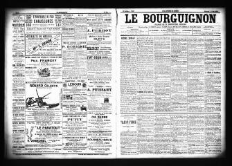 3 vues  - Le Bourguignon : journal de la démocratie radicale, n° 127, mercredi 30 mai 1900 (ouvre la visionneuse)