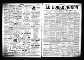3 vues  - Le Bourguignon : journal de la démocratie radicale, n° 130, samedi 2 juin 1900 (ouvre la visionneuse)