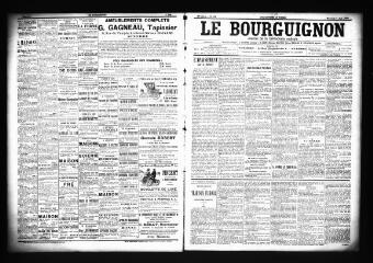 3 vues  - Le Bourguignon : journal de la démocratie radicale, n° 132, mercredi 6 juin 1900 (ouvre la visionneuse)