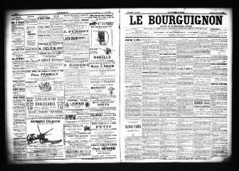 3 vues  - Le Bourguignon : journal de la démocratie radicale, n° 138, mercredi 13 juin 1900 (ouvre la visionneuse)