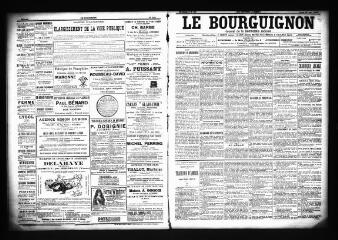 3 vues  - Le Bourguignon : journal de la démocratie radicale, n° 139, jeudi 14 juin 1900 (ouvre la visionneuse)