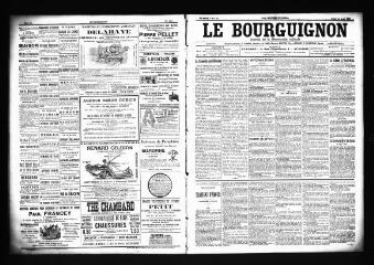 3 vues  - Le Bourguignon : journal de la démocratie radicale, n° 145, jeudi 21 juin 1900 (ouvre la visionneuse)