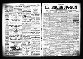 3 vues  - Le Bourguignon : journal de la démocratie radicale, n° 150, mercredi 27 juin 1900 (ouvre la visionneuse)