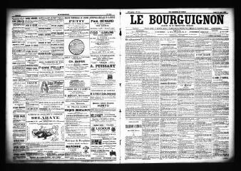 3 vues  - Le Bourguignon : journal de la démocratie radicale, n° 151, jeudi 28 juin 1900 (ouvre la visionneuse)