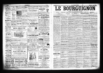 3 vues  - Le Bourguignon : journal de la démocratie radicale, n° 154, dimanche 1er juillet 1900 (ouvre la visionneuse)