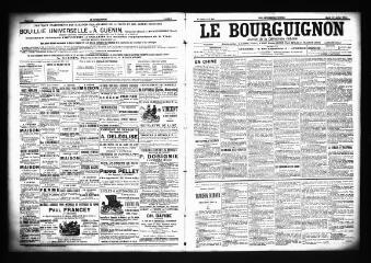 3 vues  - Le Bourguignon : journal de la démocratie radicale, n° 161, mardi 10 juillet 1900 (ouvre la visionneuse)