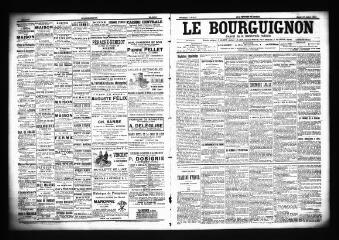 3 vues  - Le Bourguignon : journal de la démocratie radicale, n° 172, mardi 24 juillet 1900 (ouvre la visionneuse)