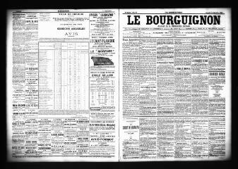 3 vues  - Le Bourguignon : journal de la démocratie radicale, n° 218, samedi 15 septembre 1900 (ouvre la visionneuse)