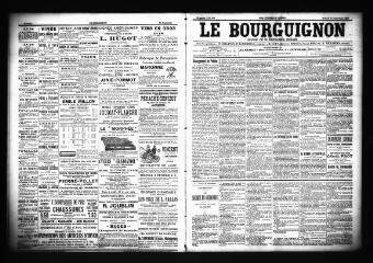 3 vues  - Le Bourguignon : journal de la démocratie radicale, n° 230, samedi 29 septembre 1900 (ouvre la visionneuse)