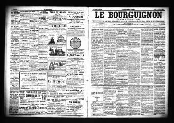 3 vues  - Le Bourguignon : journal de la démocratie radicale, n° 234, jeudi 4 octobre 1900 (ouvre la visionneuse)