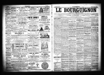 3 vues  - Le Bourguignon : journal de la démocratie radicale, n° 246, jeudi 18 octobre 1900 (ouvre la visionneuse)