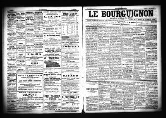 3 vues  - Le Bourguignon : journal de la démocratie radicale, n° 248, samedi 20 octobre 1900 (ouvre la visionneuse)