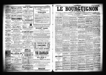 3 vues  - Le Bourguignon : journal de la démocratie radicale, n° 249, dimanche 21 octobre 1900 (ouvre la visionneuse)