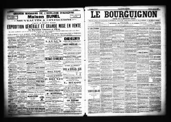 3 vues  - Le Bourguignon : journal de la démocratie radicale, n° 250, mardi 23 octobre 1900 (ouvre la visionneuse)
