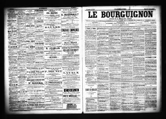 3 vues  - Le Bourguignon : journal de la démocratie radicale, n° 256, mardi 30 octobre 1900 (ouvre la visionneuse)