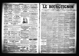 3 vues  - Le Bourguignon : journal de la démocratie radicale, n° 287, mercredi 5 décembre 1900 (ouvre la visionneuse)