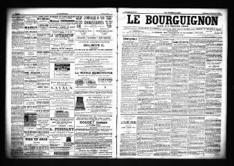 3 vues  - Le Bourguignon : journal de la démocratie radicale, n° 303, dimanche 23 décembre 1900 (ouvre la visionneuse)