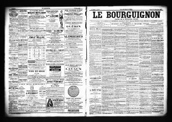 3 vues  - Le Bourguignon : journal de la démocratie radicale, n° 307, samedi 29 décembre 1900 (ouvre la visionneuse)