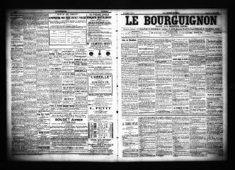 3 vues  - Le Bourguignon : journal de la démocratie radicale, n° 51, vendredi 1er mars 1901 (ouvre la visionneuse)
