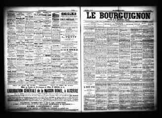 3 vues  - Le Bourguignon : journal de la démocratie radicale, n° 60, mardi 12 mars 1901 (ouvre la visionneuse)