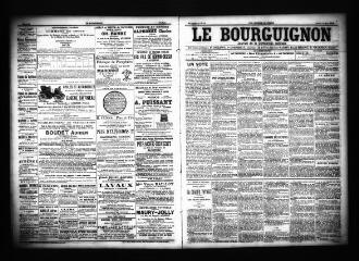 3 vues  - Le Bourguignon : journal de la démocratie radicale, n° 62, jeudi 14 mars 1901 (ouvre la visionneuse)