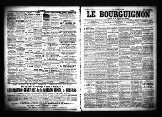 3 vues  - Le Bourguignon : journal de la démocratie radicale, n° 72, mardi 26 mars 1901 (ouvre la visionneuse)