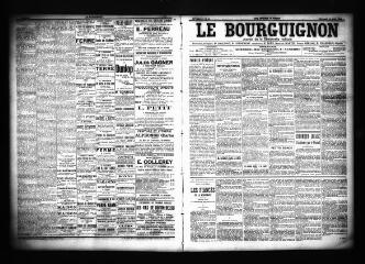 3 vues  - Le Bourguignon : journal de la démocratie radicale, n° 84, mercredi 10 avril 1901 (ouvre la visionneuse)