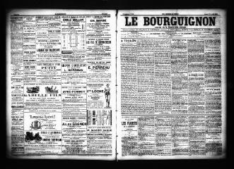 3 vues  - Le Bourguignon : journal de la démocratie radicale, n° 93, samedi 20 avril 1901 (ouvre la visionneuse)