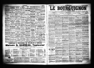 3 vues  - Le Bourguignon : journal de la démocratie radicale, n° 125, mercredi 29 mai 1901 (ouvre la visionneuse)