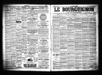 3 vues  - Le Bourguignon : journal de la démocratie radicale, n° 127, vendredi 31 mai 1901 (ouvre la visionneuse)