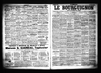 3 vues  - Le Bourguignon : journal de la démocratie radicale, n° 136, mardi 11 juin 1901 (ouvre la visionneuse)