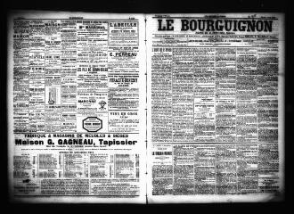 3 vues  - Le Bourguignon : journal de la démocratie radicale, n° 184, mardi 6 août 1901 (ouvre la visionneuse)