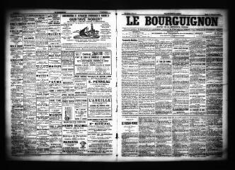 3 vues  - Le Bourguignon : journal de la démocratie radicale, n° 213, mardi 10 septembre 1901 (ouvre la visionneuse)