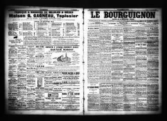 3 vues  - Le Bourguignon : journal de la démocratie radicale, n° 219, mardi 17 septembre 1901 (ouvre la visionneuse)